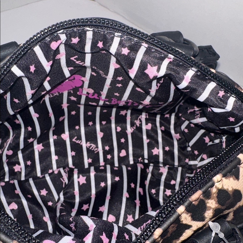 NWTRare Luv Betsey Johnson Leopard Print Mini Barrel Bag CrossbodySatchelCheetah - Picture 12 of 16